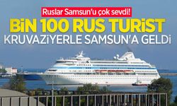 Ruslar Samsun'u çok sevdi! Bin 100 Rus turist kruvaziyerle Samsun’a geldi