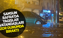 Samsun Bafra’da Yağışlar Vatandaşları Zor Durumda Bıraktı
