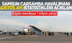 Samsun Çarşamba Havalimanı Ağustos ayı istatistikleri açıklandı!