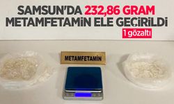 Samsun'da 232,86 gram metamfetamin ele geçirildi: 1 gözaltı