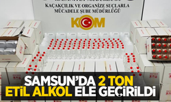 Samsun'da 2 ton etil alkol ele geçirildi