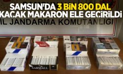 Samsun'da 3 bin 800 dal kaçak makaron ele geçirildi