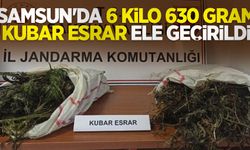 Samsun'da 6 kilo 930 gram kubar esrar ele geçirildi
