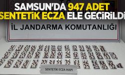Samsun'da 947 adet sentetik ecza ele geçirildi