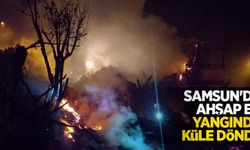 Samsun'da ahşap ev yangında küle döndü