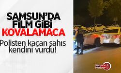 Samsun'da film gibi kovalamaca: Polisten kaçan şahıs kendini vurdu!