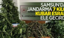 Samsun'da jandarma 7 kilo kubar esrar ele geçirdi