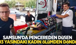 Samsun'da pencereden düşen 93 yaşındaki kadın ölümden döndü