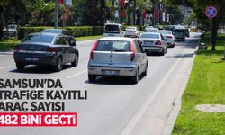 Samsun'da trafiğe kayıtlı araç sayısı 482 bini geçti