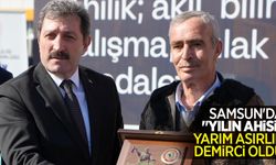 Samsun'da "yılın ahisi" yarım asırlık demirci oldu