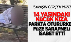 Savaşın gerçek yüzü: 14 yaşındaki küçük kıza parkta otururken füze şarapneli isabet etti