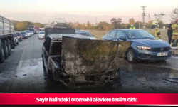 Seyir halindeki otomobil alevlere teslim oldu