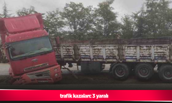 trafik kazaları: 3 yaralı