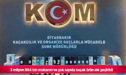 3 milyon 804 bin makaron ve çok sayıda kaçak ürün ele geçirildi