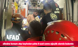 ailesine konum atıp kaybolan şahıs 8 saat sonra ağaçlık alanda bulundu