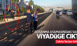 Boşanma aşamasındaki şahıs viyadüğe çıktı! Zabıta faciayı önledi