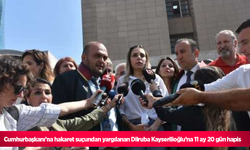 Cumhurbaşkanı’na hakaret suçundan yargılanan Dilruba Kayserilioğlu’na 11 ay 20 gün hapis