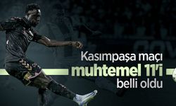 Kasımpaşa maçı  muhtemel 11'i belli oldu