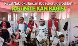 Kavak’taki okullardan ilçe rekoru gerçekleşti 105 ünite kan bağışı
