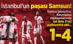Kırmızı beyazlılar, Kasımpaşa deplasmanında üst üste 5'nci galibiyetini aldı... İstanbul'un paşası Samsun!