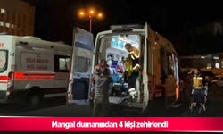 Mangal dumanından 4 kişi zehirlendi