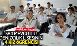 Meslekleri hazır! 384 mevcutlu denizcilik lisesinin 4 kız öğrencisi