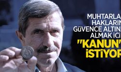Muhtarlar, haklarını güvence altına almak için "kanun" istiyor