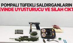 Pompalı tüfekli saldırganların evinden uyuşturucu ve silah çıktı