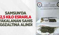 Samsun'da 2,5 kilo esrarla yakalanan şahıs gözaltına alındı