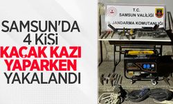 Samsun'da 4 kişi kaçak kazı yaparken yakalandı