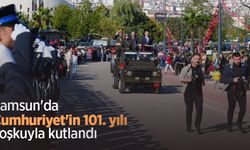 Samsun'da Cumhuriyet'in 101. yılı coşkuyla kutlandı