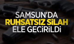 Samsun'da ruhsatsız silah ele geçirildi