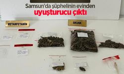 Samsun'da şüphelinin evinden uyuşturucu çıktı