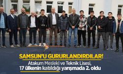 Samsun'u gururlandırdılar! Atakum Mesleki ve Teknik Lisesi, 17 ülkenin katıldığı yarışmada 2. oldu