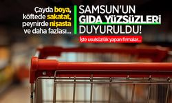 Samsun'un gıda yüzsüzleri duyuruldu! İşte usulsüzlük yapan firmalar