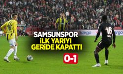 Samsunspor ilk yarıyı geride kapattı! Samsunspor 0-1 Fenerbahçe 