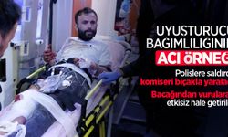 Uyuşturucu bağımlılığının acı örneği! Komiseri bıçaklayan şahıs vurularak etkisiz hale getirildi