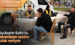 Büyükşehir Bafra’da vatandaşın sesine kulak veriyor