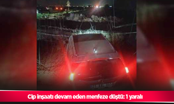 Cip inşaatı devam eden menfeze düştü: 1 yaralı