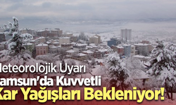 Meteorolojik Uyarı Samsun'da Kuvvetli Kar Yağışları Bekleniyor!