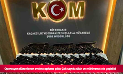 Operasyon düzenlenen evden cephane çıktı: Çok sayıda silah ve mühimmat ele geçirildi