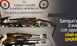 Samsun'da 2 evde çok sayıda silah ele geçirildi