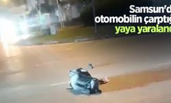 Samsun'da otomobilin çarptığı yaya yaralandı