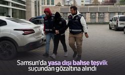 Samsun'da yasa dışı bahse teşvik suçundan gözaltına alındı