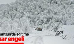 Samsun’da eğitime kar engeli
