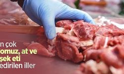 En çok domuz, at ve eşek eti yedirilen iller