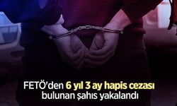FETÖ'den 6 yıl 3 ay hapis cezası bulunan şahıs yakalandı