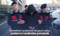 İkametinde uyuşturucu ele geçen şahıs, jandarma tarafından yakalandı