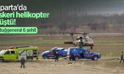 Isparta'da askeri helikopter düştü: 1'i tuğgeneral 6 şehit