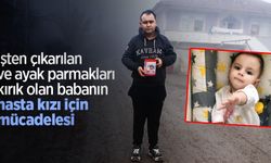 İşten çıkarılan ve ayak parmakları kırık olan babanın hasta kızı için mücadelesi